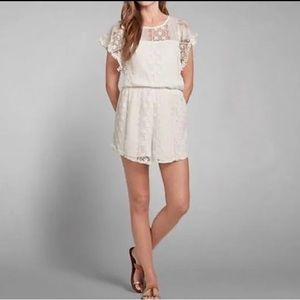 White Lace Romper